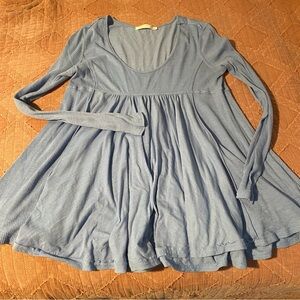 Altar'd State Sky Blue Baby Doll Top Size XL